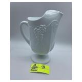 Colony Harvest Milk Glass Ice Lip Pitcher
