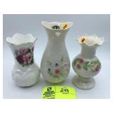 Fine rose China made in England vase, Belleek Flor