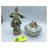 Hazel Atlas Grape Milk Glass Dish, White Glass Can