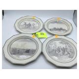 Grou of Choisy le Roi  Ironstone Transferware Plat