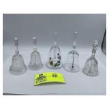 Ship Clear Glass Bell - Ship in Bell decor - Home