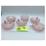 Anchor Hocking Queen Mary Pink Fruit Bowl, Pink De