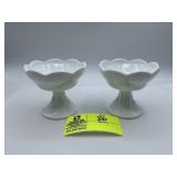 Colony Harvest Milk Glass Candlesticks