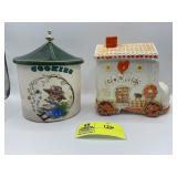 NAPCO Ceramic Flower House Cookie Jar, Little Miss
