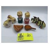 Small Yellow Bird Salt and Pepper Shakers, Pie and