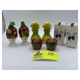 Grape Vine Salt and Pepper Shakers, Grapes Salt an