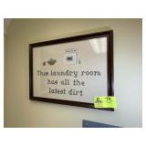 FRAMED CROSS STITCH 20 IN X 15 IN