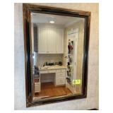 BEVELED GLASS MIRROR, 29 IN X 41 IN