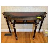 SINGLE DRAWER HALL TABLE, 48 IN X 16 IN X 32 IN