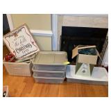 LARGE GROUP OF CHRISTMAS DECORATIONS