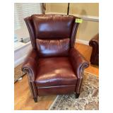 HANCOCK AND MOORE LEATHER RECLINER