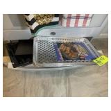 BOTTOM DRAWER OF STOVE, PANS, BAKING PANS, ETC