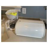 COFFEE POT AND BREAD BOX