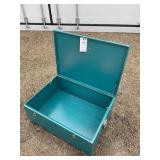 Metal Flat pack toolbox empty. Approx 20inx27inx9.