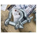 Pair of Landhonor Unused 1in 8.5 ton Anchor Shackl