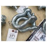Pair of Landhonor Unused 1in 8.5 ton Anchor Shackl