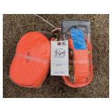 Pair of 2 Landhonor Unused 2inx27ft 5 ton Ratchet