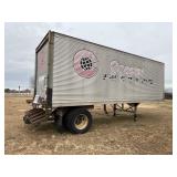 Trail mobile 26ft van trailer roll up door. 7ft