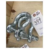 Pair of Landhonor Unused 7/8in 6.5 ton Anchor Shac