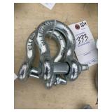 Pair of Landhonor Unused 7/8in 6.5 ton Anchor Shac