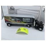 1ST GEAR 1960 MODEL B-61 MACK TRACTOR AND TRAILER,