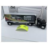 1ST GEAR 1960 MODEL B-61 MACK TRACTOR AND TRAILER,