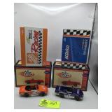 PAIR OF ACTION RACING PEDAL CAR COLLECTIBLES AC DE