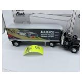 1ST GEAR 1960 MODEL B-61 MACK TRACTOR AND TRAILER,