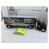 1ST GEAR 1960 MODEL B-61 MACK TRACTOR AND TRAILER,