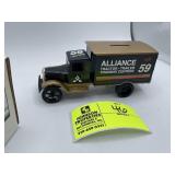 ERTL 1931 HAWKEYE MOTOR TRUCK BANK, ALLIANCE RACIN