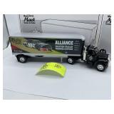 1ST GEAR 1960 MODEL B-61 MACK TRACTOR AND TRAILER,