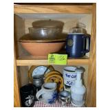 CONTENTS OF CABINET INCLUDING CHOPPER, NAPKIN HOLD