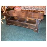 BENNINGTON PINE TWO DRAWER COFFEE TABLE, 48 IN X 2