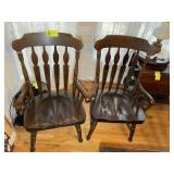 PAIR OF BENNINGTON PINE CAPTAINS CHAIRS