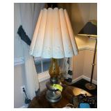 ELECTRIFIED OIL LAMP STYLE LAMP 35 IN TALL