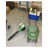 SCOTTS PUSH SPREADER AND HITACHI GAS BLOWER