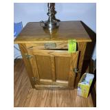 WHITE CLAD SIMMONS HARDWARE COMPANY SIDE TABLE, DA