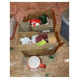 GROUP OF CHRISTMAS DECORATIONS, CERAMIC CHRISTMAS