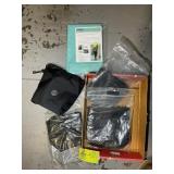 GROUP OF FLEECE LINED CANVAS STYLE BAGS