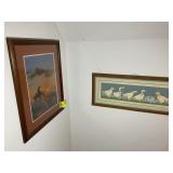 TWO PRINTS INDIAN ON HORSE BACK, AND GOOD NEIGHBOR