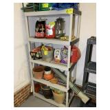 PLASTIC SHELF, 36 IN X 18 IN X 73 IN, NO CONTENTS