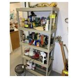 PLASTIC SHELF, 36 IN X 18 IN X 72 IN, NO CONTENTS