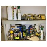 CONTENTS OF PLASTIC SHELF, PEST CONTROL, SPRINKLER