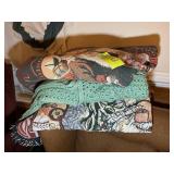 GROUP OF AFGHANS AND BLANKETS