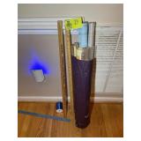 GROUP OF WRAPPING PAPER AND YARD STICKS