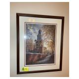 FRAMED AND MATTED PRINT 