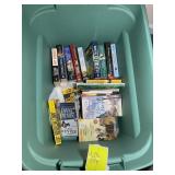 TOTE WITH BOOKS, VARIOUS TITLES AND AUTHORS