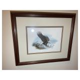 PAIR OF FRAMED AND MATTED PRINTS BY BALKE 1998 OWL