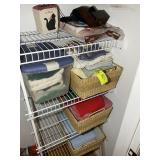 CONTENTS ON RIGHT OF HALL CLOSET, TOWELS/LINENS