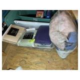 GROUP OF LINENS, BLANKETS, SHEETS